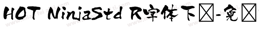 HOT NinjaStd R字体下载字体转换